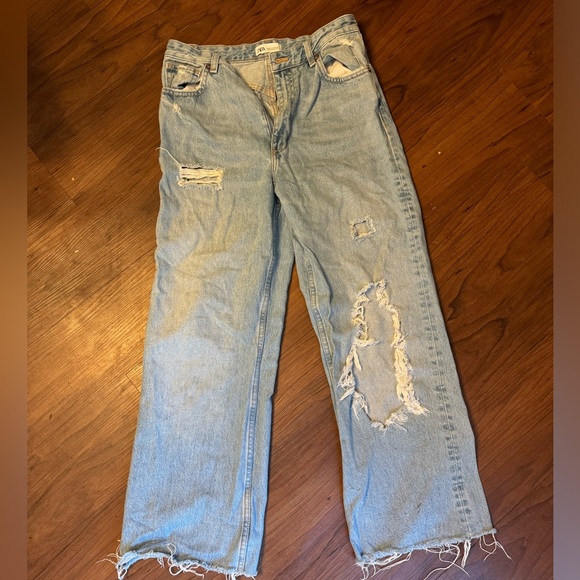 Zara Wide Leg Jeans - Picture 1 of 3